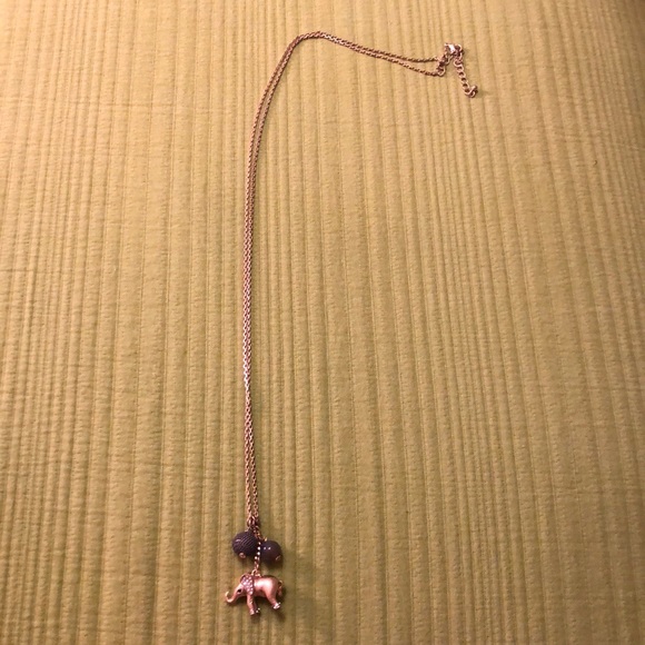 Long Gold Elephant Necklace - Picture 1 of 2